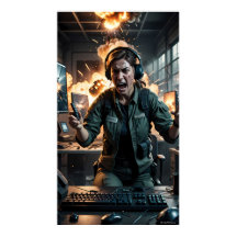 Wut im Firestorm-Spielzimmerplakat