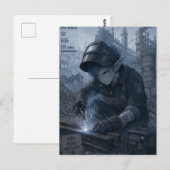 Wut / Schweißer / Stahlwerk Postkarte (Vorne/Hinten)