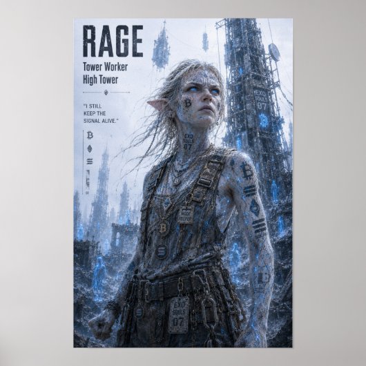 Wut / Turmmitarbeiter / Hoher Turm Poster (Vorne)