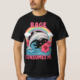 Wut verbraucht mich Delfin Meme  T-Shirt