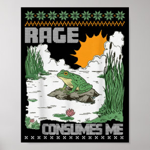 Wut verbraucht mich Hässliche Weihnachtspullover L Poster