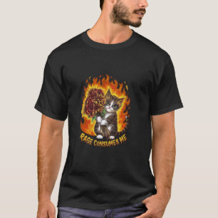 Wut verbraucht mich Katze Wütend Grafik-Shirt T-Shirt
