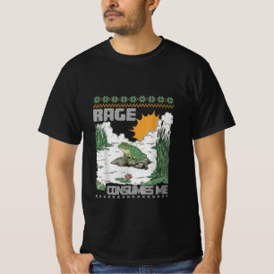 Wut verbraucht mich Lustiger Frosch Meme Retro Hum T-Shirt