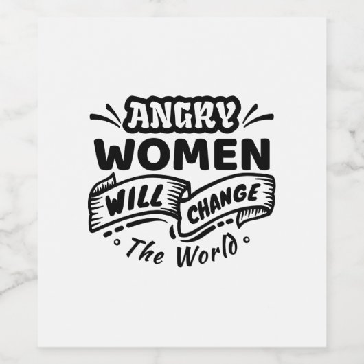 Wut wird die Welt verändern Weinetikett (Einzelnes Label)