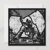 Wutang Cat DJ Style Einladung (Vorderseite)