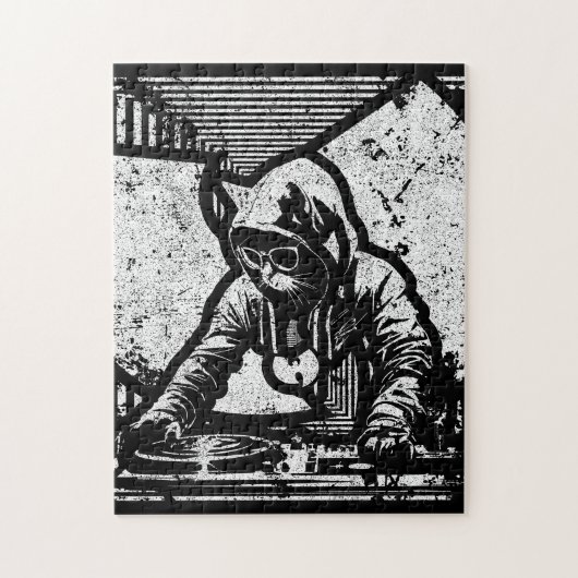Wutang Cat DJ Style Puzzle (Vertikal)
