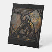 Wutang Cat DJ Style Sockelschild (Vorderseite)