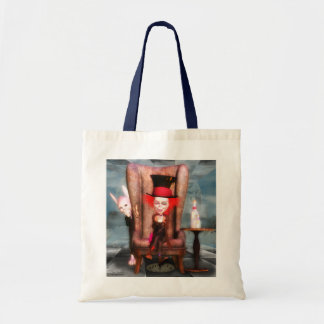 Wütend als Hutmacher-Designer-Alice im Tragetasche