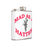 Wütend als Hutmacher-Flasche Flachmann (Rechts)