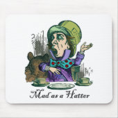 Wütend als Hutmacher Mousepad (Vorne)