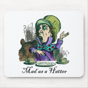 Wütend als Hutmacher Mousepad