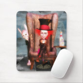 Wütend als Hutmacher-schöne Kunst auf einem Mousepad (Mit Mouse)