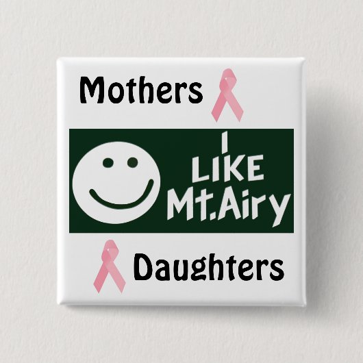 WÜTEND für luftigen quadratischen Knopf Mt. Button (Vorderseite)