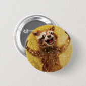 Wütend glücklicher Knopf Button (Vorne & Hinten)