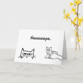 Wütend Katze wie ein Kätzchen? - Funny Cat Card Karte (Gelbe Blume)