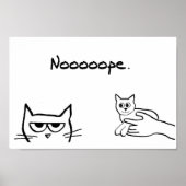 Wütend Katze wie ein Kätzchen? - Funny Cat Poster (Vorne)