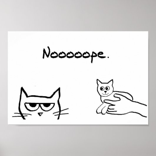 Wütend Katze wie ein Kätzchen? - Funny Cat Poster (Vorne)