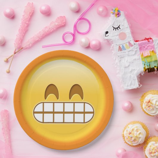 wütend, mürrisch gefühlsmäßig gefühlte Papiertüte Pappteller (Party)