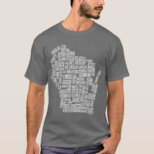 Wütend über Wisconsin (grau) T-Shirt (Vorderseite)