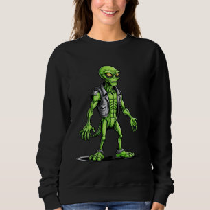 Wütende Alien mit großen Händen in vest grafisch f Sweatshirt