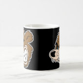 wütende Bärengesicht Kaffeetasse (Mittel)