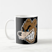 wütende Bärengesicht Kaffeetasse (Links)