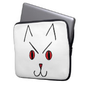 Wütende Dämonenkatze Laptopschutzhülle (Vorderseite Links)