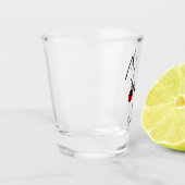 Wütende Dämonenkatze Schnapsglas (Links)