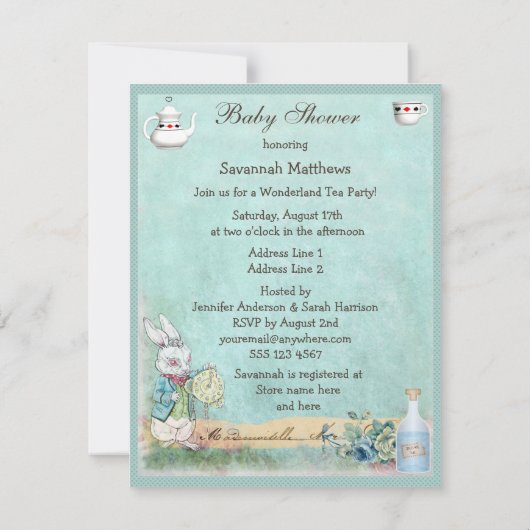 Wütende Einladung (Rückseite)