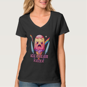 Wütende Eiscreme Killer Grimly Icecream Gangster S T-Shirt