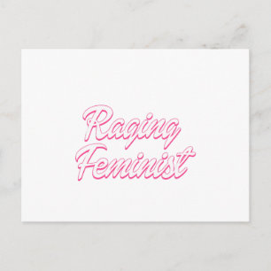 Wütende Feministische Puppe Feiertagspostkarte