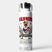 Wütende Gans 4. Juli Wasserflasche Trinkflasche (Vorderseite)