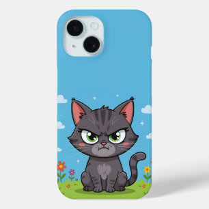 Wütende graue kleine Katze Case-Mate iPhone Hülle