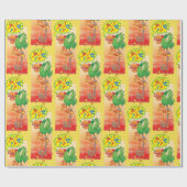 Wütende grüne Papageien-Sprichwortschlechtwörter Geschenkpapier (Flach)