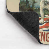 Wütende Hunde u. Engländer Mousepad (Ecke)