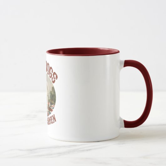 Wütende Hunde u. Engländer Tasse (Rechts)