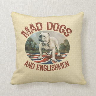 Wütende Hunde und Engländer Kissen