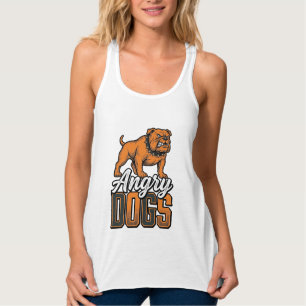 Wütende Hunde Vintage Bulldogge Typografie Design_ Tank Top