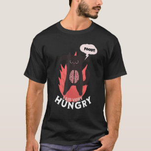 Wütende hungrige Katzenfütterungszeit Katzenbesitz T-Shirt
