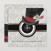 Wütende Hutmacher-Alice im Einladung (Vorne/Hinten)