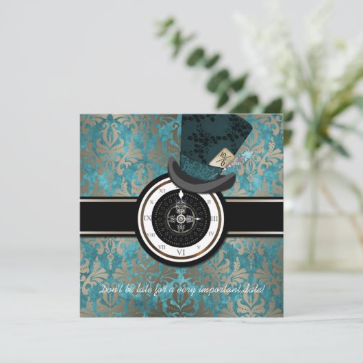 Wütende Hutmacher-Alice im Einladung (Stehend Vorderseite)