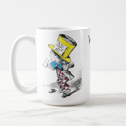 Wütende Hutmacher-Geschenk-Tasse Kaffeetasse (Links)