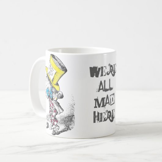 Wütende Hutmacher-Geschenk-Tasse Kaffeetasse (Vorderseite Links)