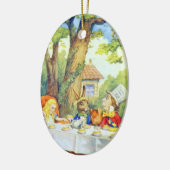 Wütende Hutmacher-Tee-Party-Farbe Keramikornament (Links)