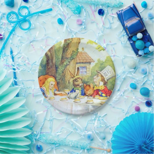 Wütende Hutmacher-Tee-Party-Farbe Pappteller (Party)