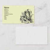 Wütende Hutmacher-Visitenkarten Visitenkarte (Vorne/Hinten)