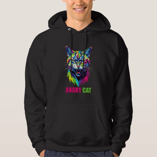 WÜTENDE KATZE HOODIE (Vorderseite)