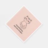 Wütende Katze Serviette (Ecke)
