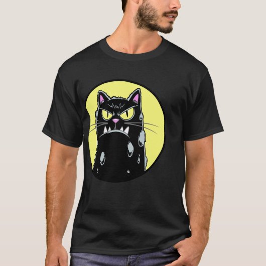 Wütende Katze T-Shirt (Vorderseite)