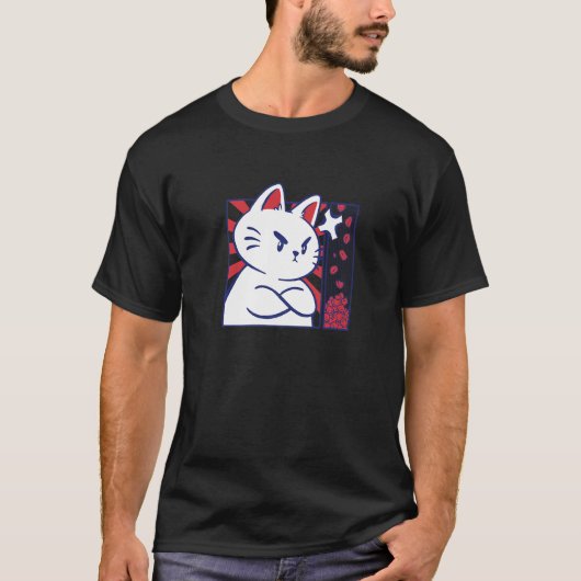 wütende Katze T-Shirt (Vorderseite)